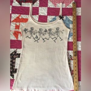 Volcom Dancing Skulls tank top.